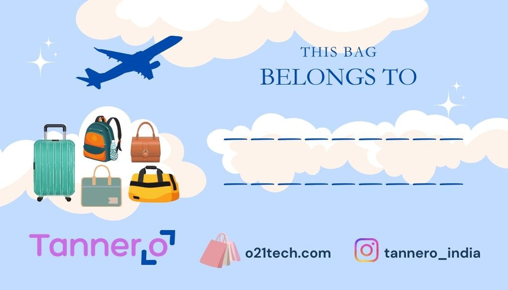 Tannero Smart Baggage Tags: Never Lose Track of Your Luggage (Set of 3)