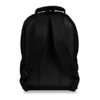Tannero Urban Series Black Laptop Backpack | Luxury Faux Leather Front, Ergonomic Back Support, Multi-Utility Design