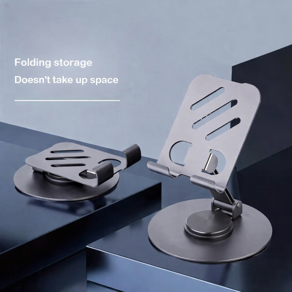 Tannero Grey Premium Metal Mobile Stand - 360 degree rotation