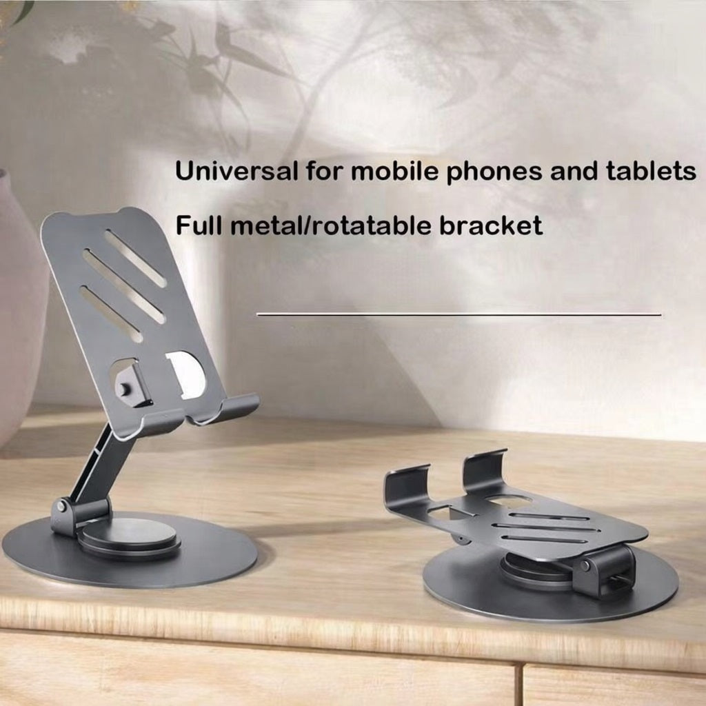 Tannero Grey Premium Metal Mobile Stand - 360 degree rotation