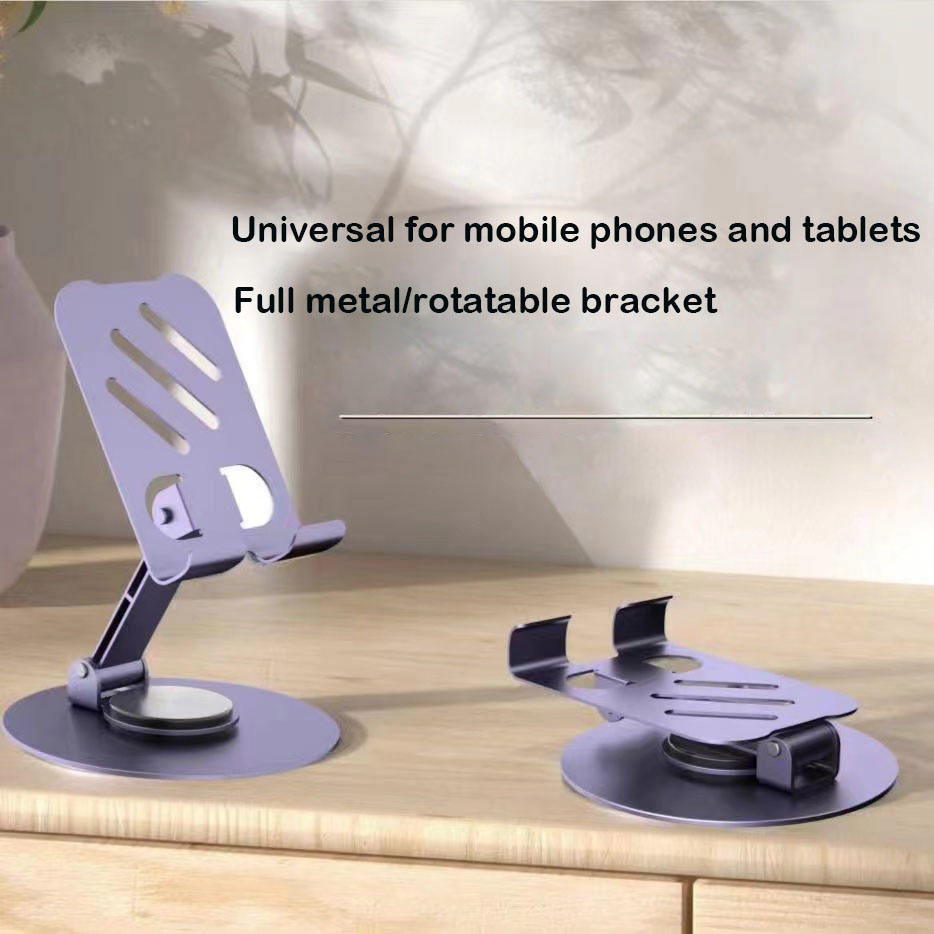 Tannero Purple Premium Metal Mobile Stand - 360 degree rotation